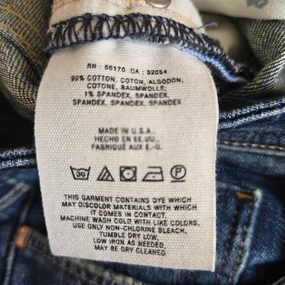 Pilcro And The Letterpress Hyphen Fit Women's Mid Rise Dark Wash Jeans Size 28 - Picture 13 of 13